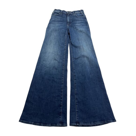 MOTHER The Hustler Roller Sneak Wide-Leg Jeans in Heirloom